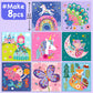 EZCRA Easy Arts and Crafts for Kids - Fun Gem Sticker Kit - 8 Unicorn Princess Themes, 990+ Stickers - Gem Art for Kids - Diamon