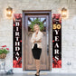 5665 Happy 50Th Birthday Porch Sign Door Banner Decor Red And Black - Glitter Cheers To 50 Years Old Birthday Party Theme