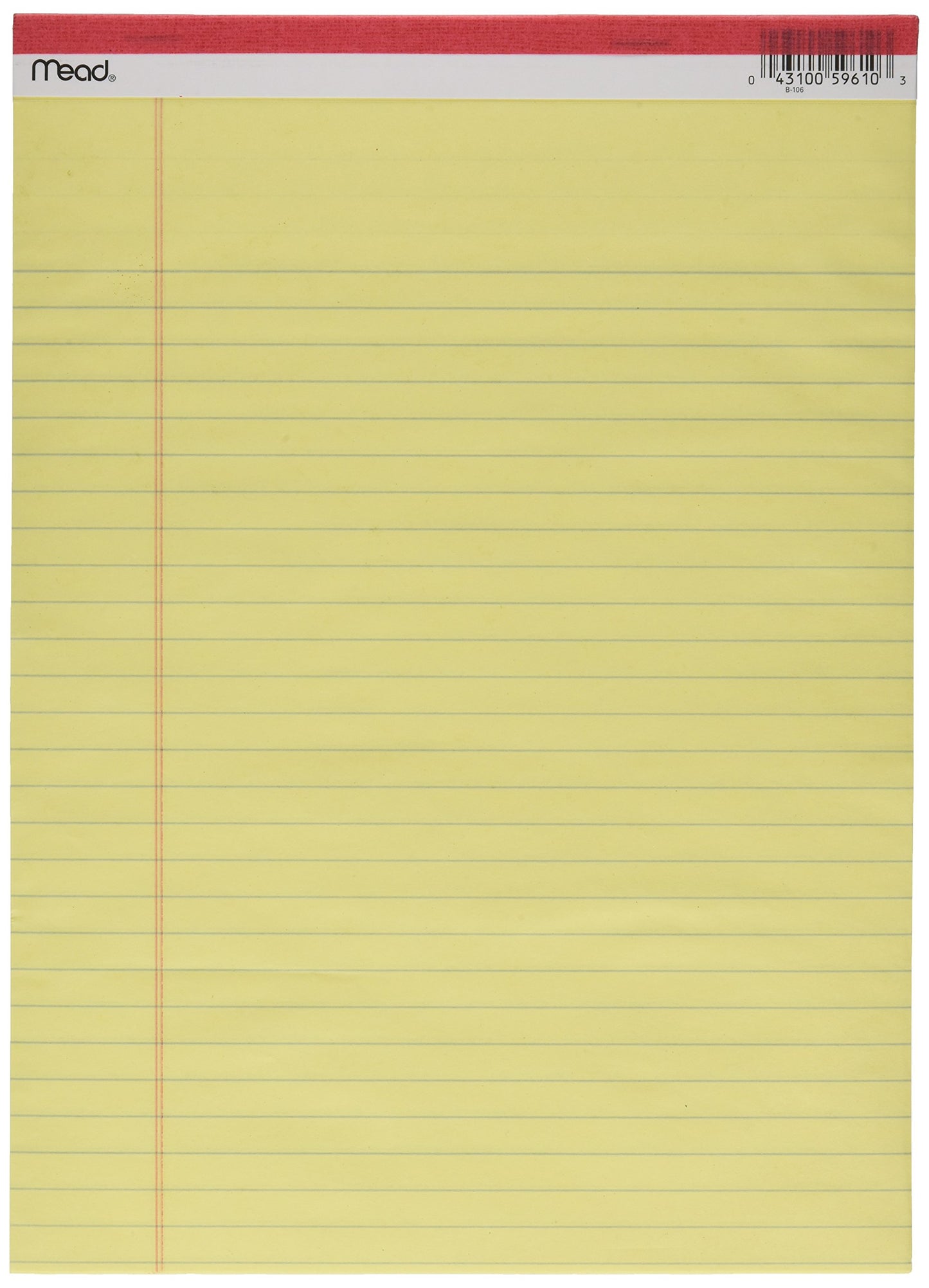 Mead 50Ct8-1/2X11 Legal Pad (Pack Of 12) 59610 Paper