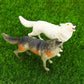 Onest 29 Pieces Mini Wolf Figurines Set Miniature Model Wolves Tree Toys Wolves Cake Toppers Decoration Small Wolf Figures For K