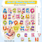 Chivao 10 Pack Wooden Peg Puzzles For Toddlers Jigsaw Learning Puzzles For Kids Wooden Toddler Toys With Alphabet Number Animal Vehicle Shape