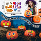 DECYOOL 96 Pieces Halloween Pumpkin Decorating Stickers Mini Pumpkin Face Stickers Make Your Own Small Pumpkin Stickers for Hall