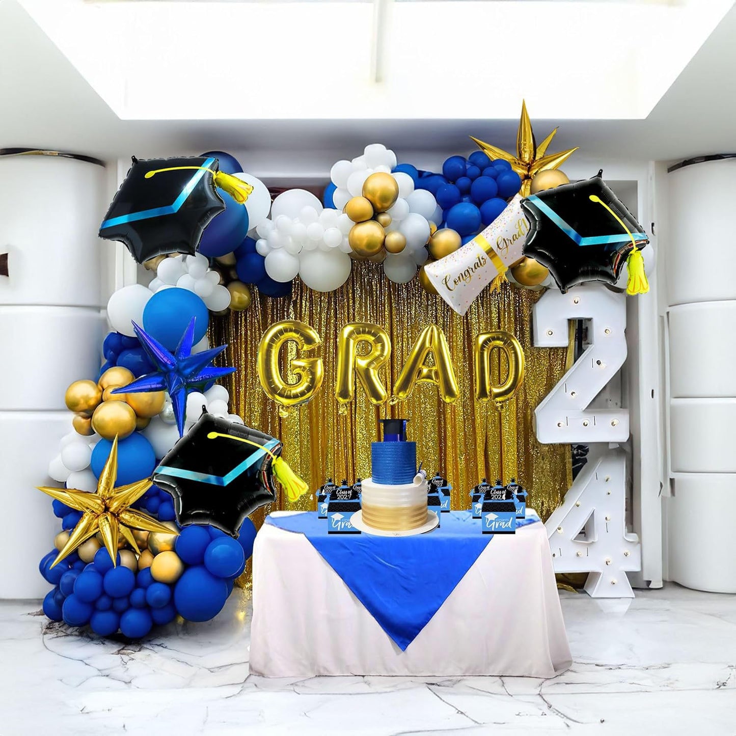 Soochat Graduation Cap Balloon, Graduation Foil Balloons | Grad Hat Balloons For Graduation Party Decorations 3Pcs