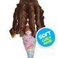 June Garden 15.5" Sparkly Mermaid Layla Plush Doll - Soft Polyester Stuffed Toy for Toddler Girls