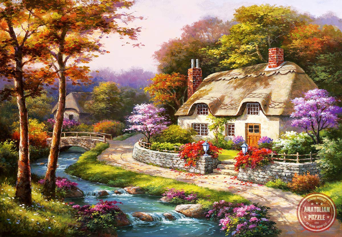 Anatolian 500 Piece Jigsaw Puzzle - Spring Cottage, Multicolor, Model #3577, Cardboard