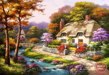 Anatolian 500 Piece Jigsaw Puzzle - Spring Cottage, Multicolor, Model #3577, Cardboard