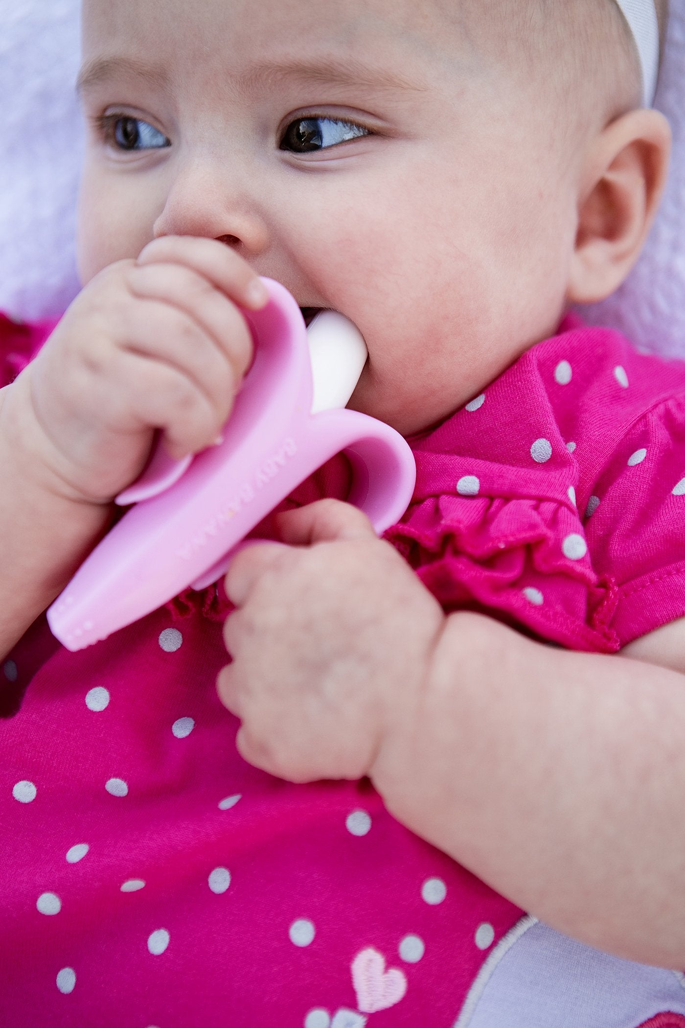 Baby Banana The Original Toothbrush Teether Toy, For Babies Infants Toddlers; Usa Family-Owned Business; Teething Relief For Sore Gums, Massaging Soothing; Safest Food Grade Silicone