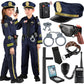 GIFTINBOX Police Officer Costume Suit for Kids Boys Girls-S  T4  Blue
