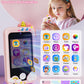 Kikidex Kids Smart Phone for Girls, Perfect Christmas Birthday Gifts for 3-10 Year Old Kids, Touchscreen Learning Play Toy Smart