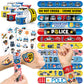 60 PCS Police Party Favors Set - 36 Temporary Tattoos Sticker & 24 Slap Bracelets for Kids, Perfect for Birthday Parties, Classr