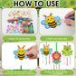 JellyArch Spring Wind Chime Making Kit for Kids Make Your Insect Own Wind Chime Wooden Ornaments for Girls and Boys DIY Insect C