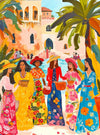 Cross & Glory - Saharan Sun: Fashion Under The Palms - 1000 Piece Jigsaw Puzzle for mature-themeds | Moroccan Desert Theme | Vibrant Colors | Ideal for mature-themed Puzzle Enthusiasts