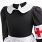 Coolproud Wartime Girl Nurse Costume 4Pcs Includes Dress Apron Hat Armband