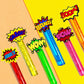 Uoyoi Superhero Party Favors,24Pcs Hero Word Bubble Wands For Kids,Cool Bubble Wand For Superhero Party Supplies,Classroom Prize