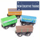 Playtime Express Train Set | 12-Piece Wooden Train Box | Includes Unique Custom Designs And Classics: Recycling Transport, Timber Train, Wheat Car, Coal Train, Oil Tanker, And More