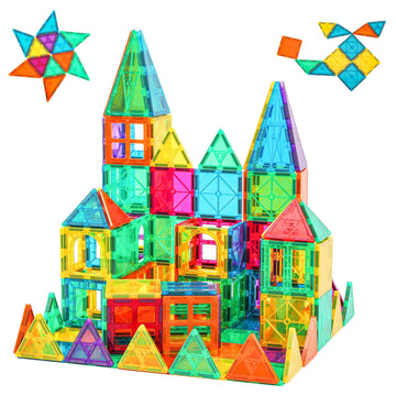 Bmag Magnetic Tiles Toys For Kids, 36Pcs Starter Set 3D Magnet Building Blocks Construction Playboards, Stem Learning Educationa