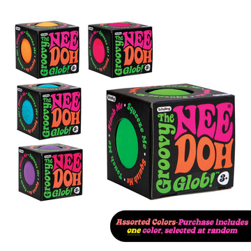 Schylling NeeDoh Original - Sensory Fidget Toy - Assorted Colors - Ages 3 to mature-themed   1 Count ( Pack of 1)