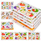 WoodTrove Wooden Peg Puzzles for Toddlers 13, 6 PCS Toddler Puzzles