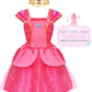 Jeowoqao Princess Dress Up Princess Dress For Girls, Dress Up Clothes Little Girl Princess Pretent Play Costume Christmas Birthday Gift For Toddler Girls Age 3 4 5 6 Years