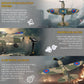 GLUISEUR Remote Control Aircraft Plane, Spitfire RC Plane with 3 Modes for Easy U-Turns and Control for Adults & Kids
