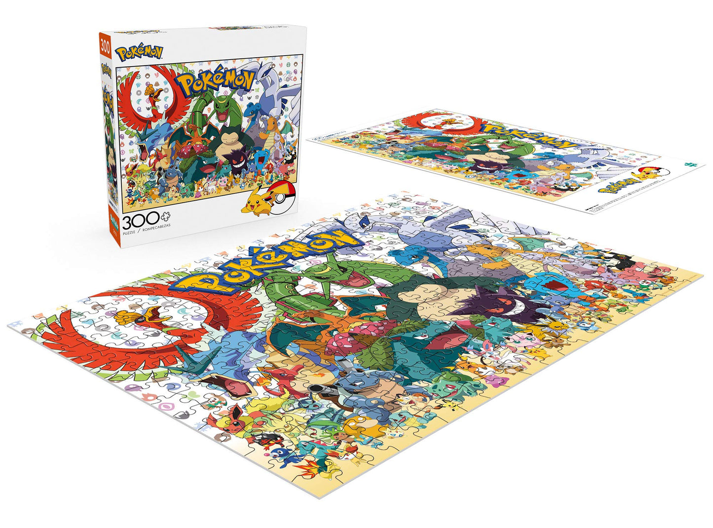 Buffalo Games Pokémon Fan Favorites 300 Large Piece Jigsaw Puzzle - Multicolor, 21.25"L x 15"W, Cardboard, Model 2907