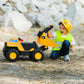 Cat Construction Toys, Play And Ride Dump Truck, 2-In-1 Foot-To-Floor Rideable Toy Vehicle With Lights & Sounds, For Kids And To