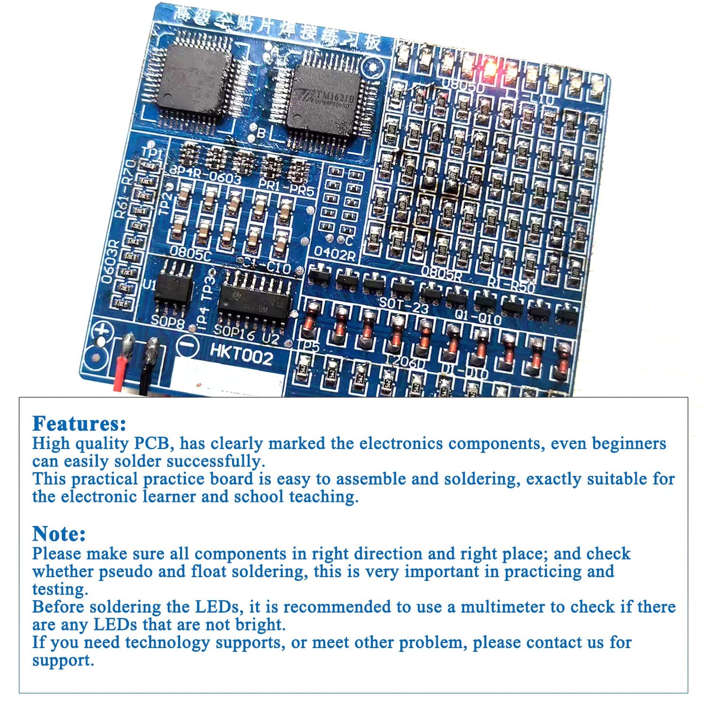 4Pcs Isolderstore Electronic Diy Kits Smd Kit Soldering Practice Kit Diy Soldering Project For Teens Kids Adults Thanksgiving Xm