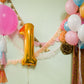 Paticool Gold Number 1 Balloon, 40 Inch Large Number Foil Mylar Balloons For 1St Girl Boy Birthday Party Celebration Decorations