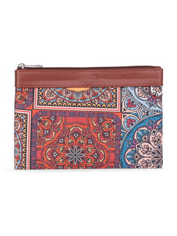 Zouk Classic Utility Pouch | Travel Organizer Pouch | Multipurpose Makeup Pouch Bag For Daily Use & Travel |Aesthetic & Water-Re