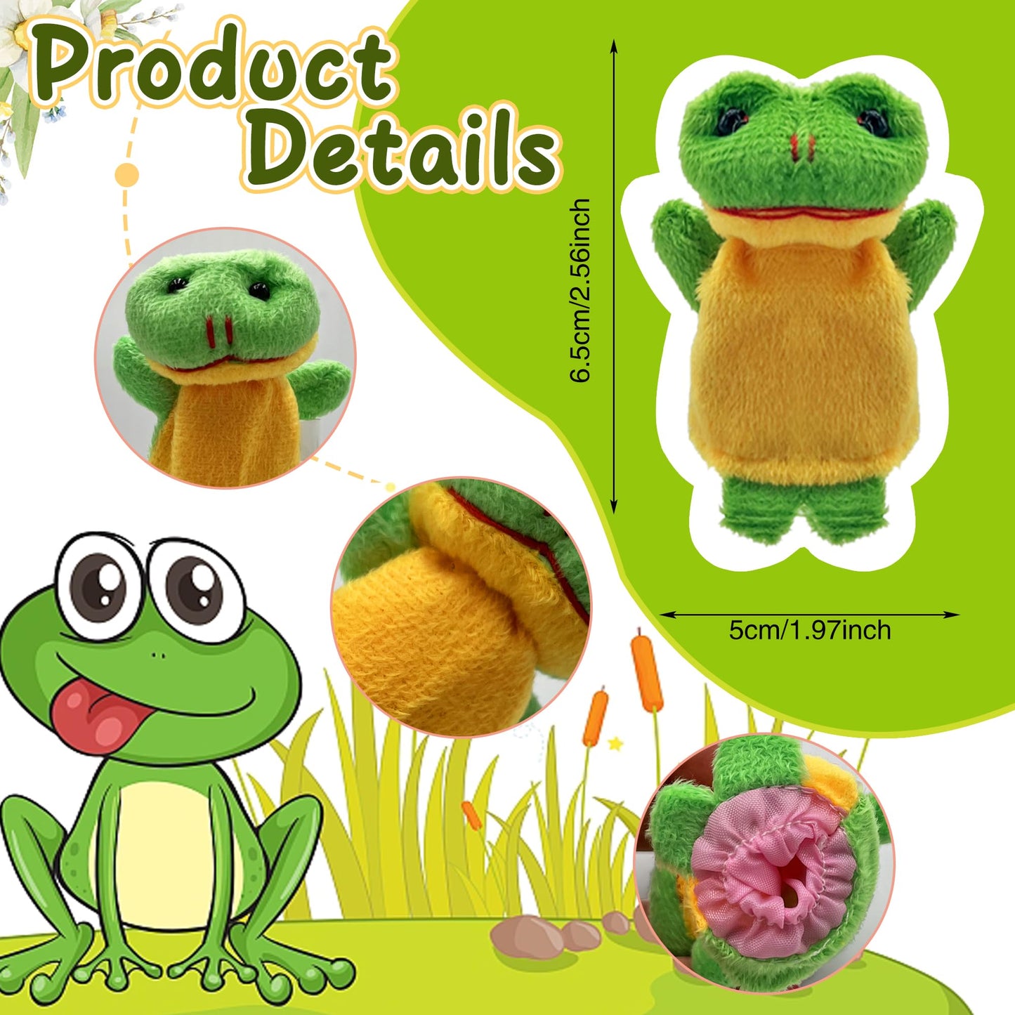 24 Pcs Finger Puppets Set Mini Stuffed Animals Finger Puppet Toys For Storytelling Playing Teaching Shows Playtime Schools Birthday Party Gift Favor Supplies