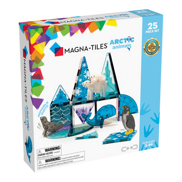 Magna-Tiles Arctic Animals 25-Piece Magnetic Construction Set, The Original Magnetic Building Brand