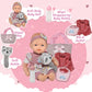 Gift Boutique 14 Inch Baby Doll For Toddlers Soft Body Baby Doll With Clothes Diaper Bag For Storage Bib Magic Disappearing Milk Bottle Playset For Girls 2 3 4 5