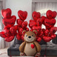Lovoir 10 Pcs Red Heart Shape Foil Mylar Balloons 18 Inch Love Balloons For Valentine'S Day Birthday Party Decorations Wedding E