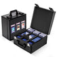 Kabinka Graded Card Storage Box with Display Window for PSA/CGC Holder  TSA Combination Lock Trading Deck Case for Sports Cards  Storage Slab Case with 6+2 EVA Dividers for MTG/TCGs(Black)
