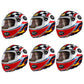 Stcomart 6 Pcs 20 Inch Motor Helmet Balloons For Boys Birthday Party, Race Car Theme Party Supplies