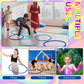 Syhood 12 Pcs Toy Color Hoop Plastic Detachable Adjustable Hoop Light Weight Exercise Fitness Equipment Toy Waist Ring for mature-themed Party  3 Sizes(Gradient Blue)