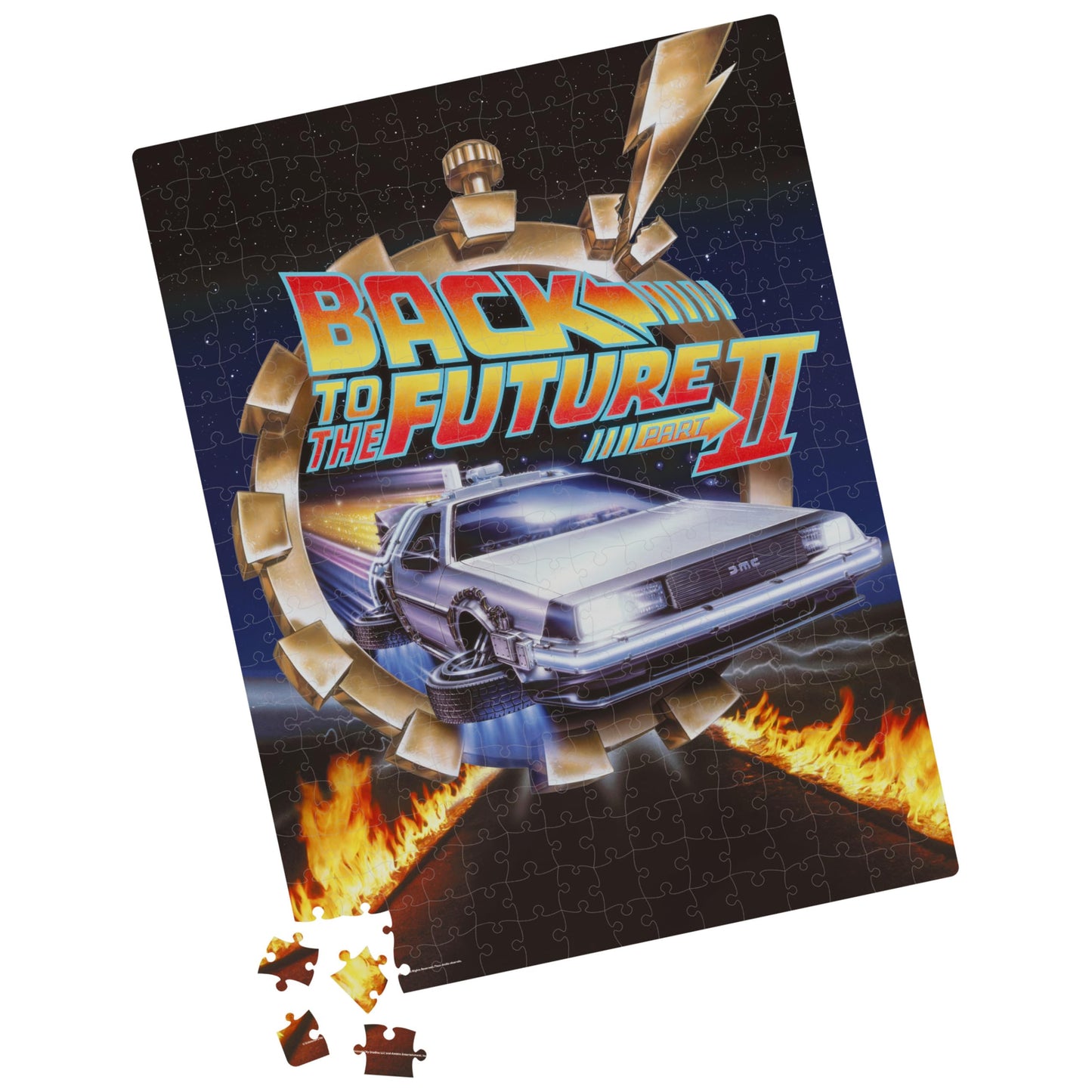 Back To The Future 2 Movie, 500-Piece Jigsaw Puzzle In Plastic Retro Blockbuster Vhs Video Case, For Adults And Kids Ages 8 And