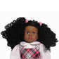 American Fashion World 18-Inch 'Virginia' African American Vinyl Posable Girl Doll with 3B Hair Type | Undressed Doll | enhanced Quality & Design