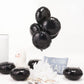 Black Foil Balloons, Round Shape 10Pcs Big Mylar Balloons Helium Balloons For Birthday Baby Shower Wedding Party Decoration 18 I