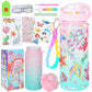Decorate Your Own Water Bottle Kits For Girls Age 4-13, Mermaid Gem Girls Diamond Painting Crafts, Arts And Crafts Kits Toys Birthday Gifts For 4 5 6 7 8 9 10 Year Old Girls Kids (Mermaid 600Ml)