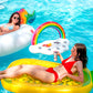 Vickea Inflatable Rainbow Cloud Drink Holder, Pool Float Party Accessories For Water Fun