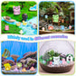Seenelling 240 Pcs Mini Resin Animals 10 Lively Style Miniature Resin Animals Tiny Luminous Animals Figures Bulk for Micro Garde