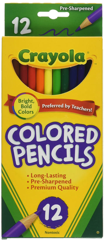 Crayola 68-4012 Colored Pencils, 12-Count, Pack Of 3, Assorted Colors
