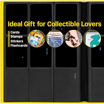 ?2025?Trading Card Binder 9 Pocket Pages  Sports Hockey Card Binder Collector Side-loading Baseball Card Holder Binder with Sleeves 20 Sheets 360 Game Card Binders for Football Soccer