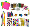 Stickers & DIY Craft Material Kit/Gift for Kids/Origami Sheets Crystal Foam Stickers Googly Eyes Tapes Feather Stars Pipecleaner
