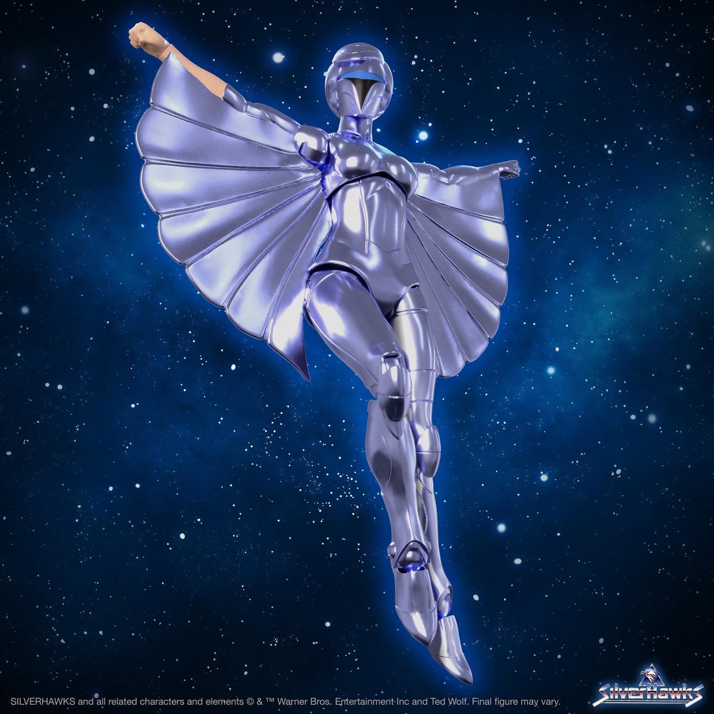 Super7 Ultimates! Silverhawks Steelheart - 7'' Silverhawks Action Figure With Accessories Classic Cartoon Collectibles And Retro
