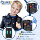 Tepsmigo Police Officer Costume For Kids, Police Costume For Kids With Police Uniform, Recorder, Shoulder Police Lights, Halloween Costume For Boys Girls, Role Play Kit For Boys Girls