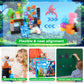 Graceduck Magnetic Blocks - 150 Pcs Build Dark Hell Forest Castle - Magnetic Toys For Montessori Toddler Christmas Birthday Gifts - Stem Sensory Toys For 3 4 5 6 7 8 9 10 Year Old Boys & Girls