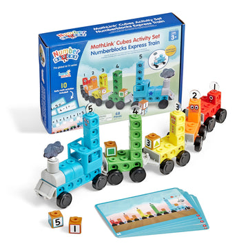 Hand2Mind Numberblocks Express Train Mathlink Cubes Activity Set, Preschool Learning Activities, Train Toy, Counting Blocks, Number Toys, Kids Educational Toys, Math Manipulatives For Preschoolers