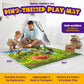 Beyond Innoventions Dinosaur Toys For Kids 2-4 | Value Pack Of 12 Realistic Dino Toys, Play Mat & Storage Box Included | Non-Tox